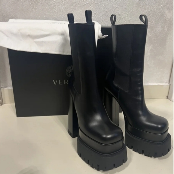 Versace Platform Ankle Boots - Picture 2 of 5